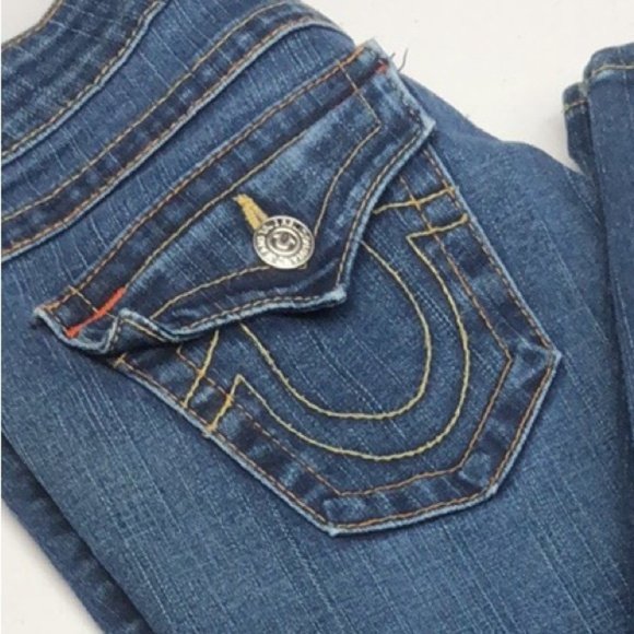 RARE TRUE RELIGION JULIE SKINNY JEANS 26x32 MADE IN USA ๐บ๐ธ - Picture 8 of 13